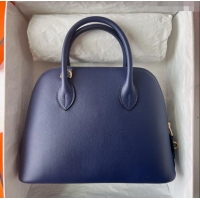 Buy Discount Hermes Bolide 1923-25 Bag in Origianl Epsom Leather H3121 Blue (Handmade)