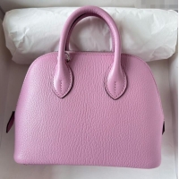 Modern Discount Hermes Bolide 1923 Mini Bag in Origianl Chevre Leather H3114 Mallow Purple (Handmade)