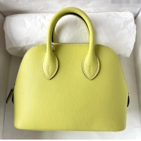 Good Product Hermes Bolide 1923 Mini Bag in Origianl Chevre Leather H3114 Yellow (Handmade)