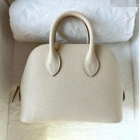 Cheap Price Hermes Bolide 1923 Mini Bag in Origianl Chevre Leather H3114 Milkshake White (Handmade)