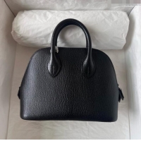 Super Quality Hermes Bolide 1923 Mini Bag in Origianl Chevre Leather H3114 Black (Handmade)