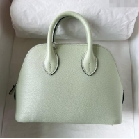 Free Shipping Hermes Bolide 1923 Mini Bag in Origianl Chevre Leather H3114 Light Green (Handmade)