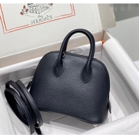 Market Sells Hermes Mini Bolide Bag 19cm in Evercolor Calf Leather H1031 Black/Silver