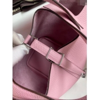 Super Quality Hermes Picotin Lock Bag 18cm/22cm in Taurillon Clemence Leather H0701 Malva Violet/Silver (Full Handmade)