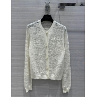 Big Discount Dior Knit Cardigan D051702 Beige 2024