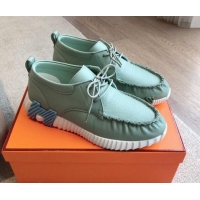 Low Cost Hermes Increase Sneakers in Calfskin Green 425111