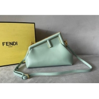 Promotional Fendi First Small Leather Bag F0523 Light Green 2024