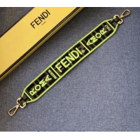 Discount Fendi Strap You Roman Canvas Shoulder Strap with Neon YF3108 Yellow Trim 2024 (No Refund or Change)