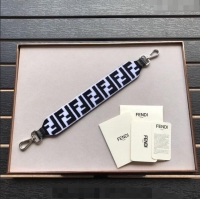 Best Price Fendi Strap You Velvet Shoulder Strap F3116 White/Black 2024 (No Refund or Change)