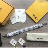 New Style Fendi Strap You Leather Shoulder Strap with Bud F3117 White 2024 (No Refund or Change)