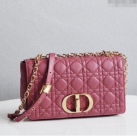 Buy Inexpensive Dior Medium Caro Chain Bag in Soft Cannage Calfskin CD2202 Pink 2024