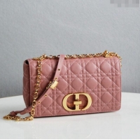 Reasonable Price Dior Medium Caro Chain Bag in Soft Cannage Calfskin CD2202 Antique Pink 2024