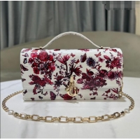 Super Quality Dior My Dior Mini Bag in Printed Calfskin 0980 White/Red 2024