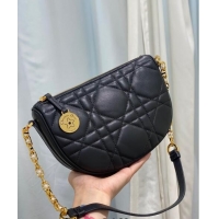 Well Crafted Dior Callisto Moon Mini bag in Cannage Calfskin CD3040 Black 2024