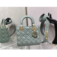 Super Quality Dior Small Lady My ABCDior Bag in Cannage Lambskin 0523 Rock Grey 2024