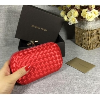 Unique Grade Bottega Veneta Satin Knot Mini Clutch BV8651 Red 2024