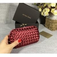 Good Looking Bottega Veneta Satin Knot Mini Clutch BV8651 Burgundy 2024