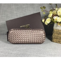 Well Crafted Bottega Veneta Satin Knot Long Clutch BV8651 Dusty Beige 2024