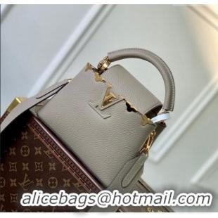 Trendy Design Louis Vuitton Capucines Flower Crown Mini Bag in Taurillon Leather M24567 Grey 2024