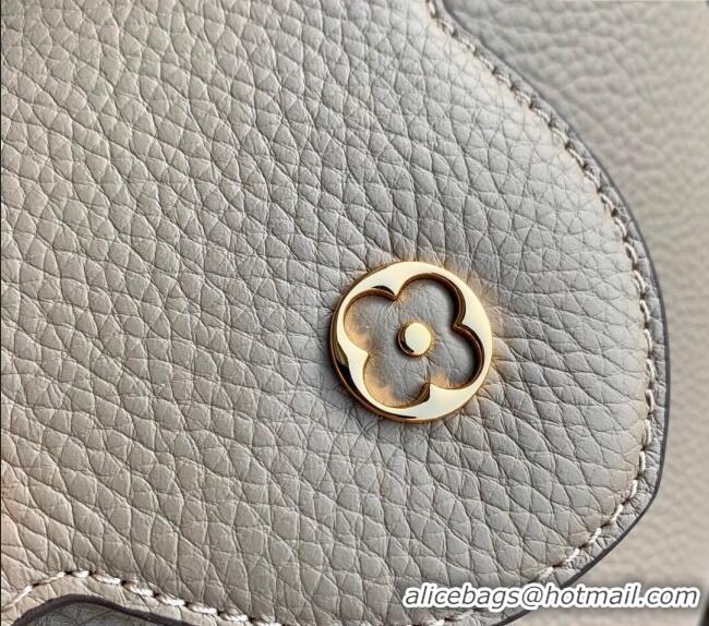 Trendy Design Louis Vuitton Capucines Flower Crown Mini Bag in Taurillon Leather M24567 Grey 2024