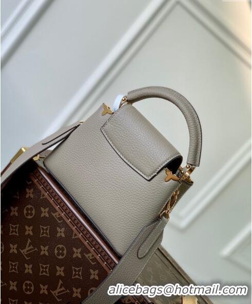 Trendy Design Louis Vuitton Capucines Flower Crown Mini Bag in Taurillon Leather M24567 Grey 2024