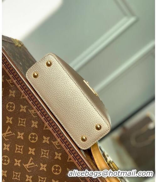 Promotional Louis Vuitton Capucines Flower Crown Mini Bag in Taurillon Leather M22436 Gold 2024