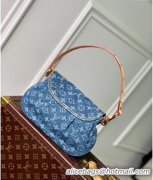 Good Taste Louis Vuitton Sunset Shoulder Bag in Navy Blue Monogram Denim M46829 2024 New LV Remix