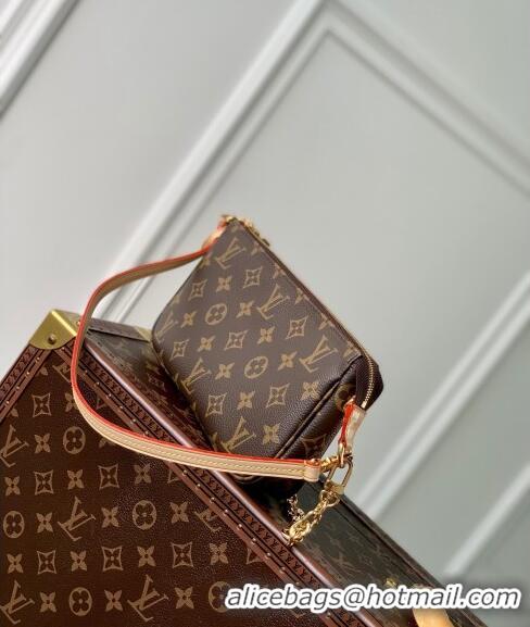 Pretty Style Louis Vuitton Pochette Accessoires Chain Mini bag M82766 Monogram Canvas 2024