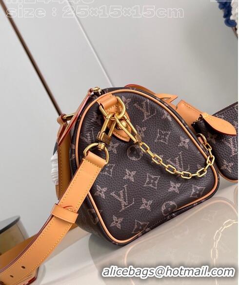 Super Quality Louis Vuitton Speedy P9 Bandoulière 25 Bag in Soft Calfskin M24443 Monogram 2024 Runway