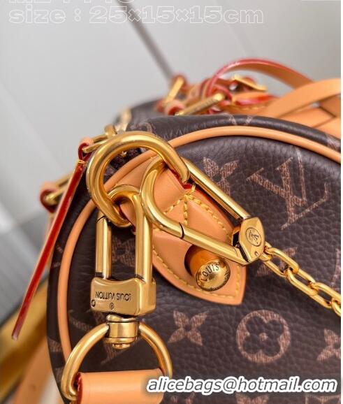 Super Quality Louis Vuitton Speedy P9 Bandoulière 25 Bag in Soft Calfskin M24443 Monogram 2024 Runway