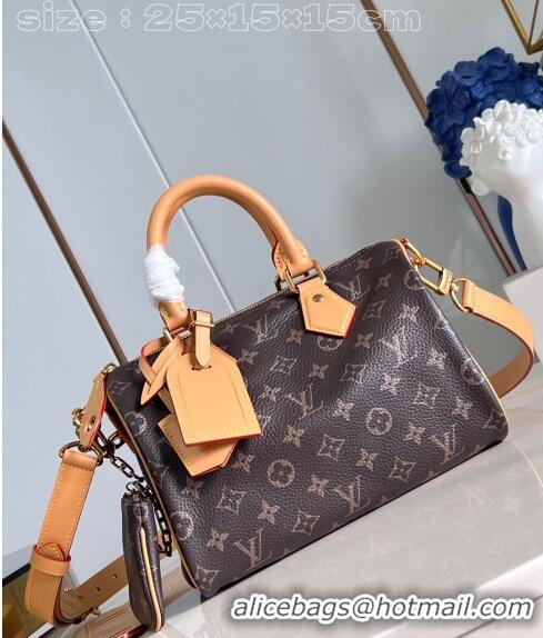 Super Quality Louis Vuitton Speedy P9 Bandoulière 25 Bag in Soft Calfskin M24443 Monogram 2024 Runway