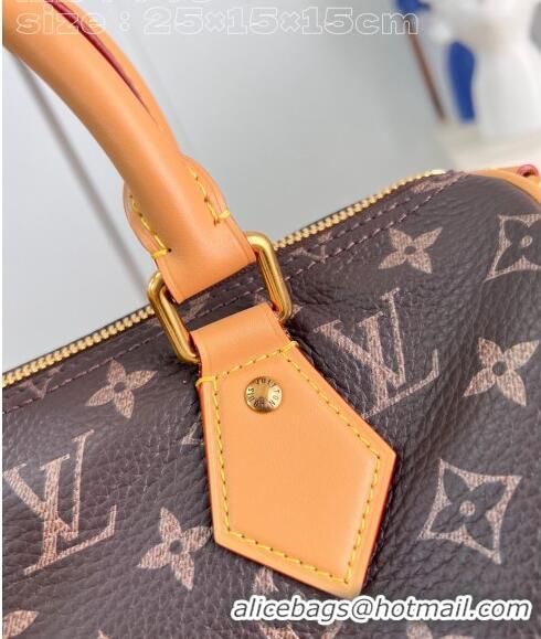 Super Quality Louis Vuitton Speedy P9 Bandoulière 25 Bag in Soft Calfskin M24443 Monogram 2024 Runway