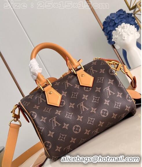 Super Quality Louis Vuitton Speedy P9 Bandoulière 25 Bag in Soft Calfskin M24443 Monogram 2024 Runway