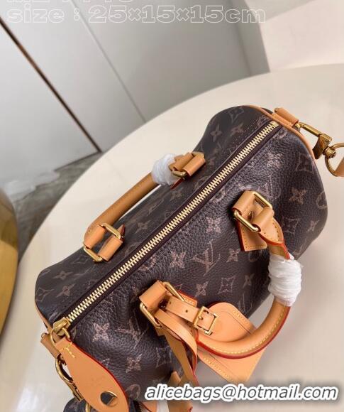 Super Quality Louis Vuitton Speedy P9 Bandoulière 25 Bag in Soft Calfskin M24443 Monogram 2024 Runway