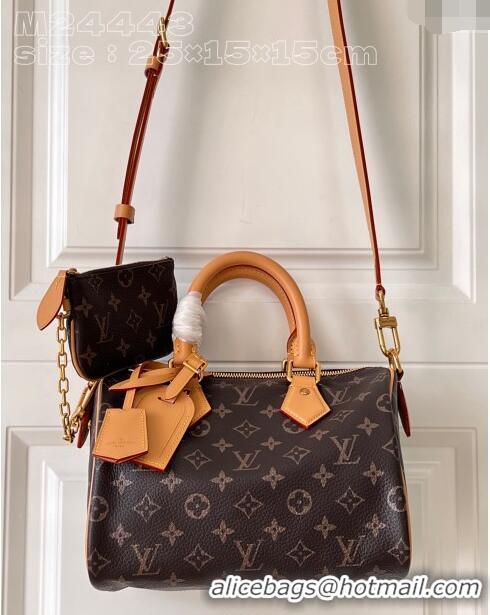 Super Quality Louis Vuitton Speedy P9 Bandoulière 25 Bag in Soft Calfskin M24443 Monogram 2024 Runway