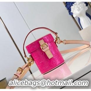 Grade Design Louis Vuitton Astor Mini Bag in Monogram Vernis Leather M24102 Neon Pink 2024 New LV Remix