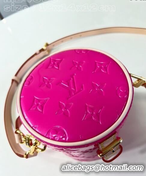 Grade Design Louis Vuitton Astor Mini Bag in Monogram Vernis Leather M24102 Neon Pink 2024 New LV Remix