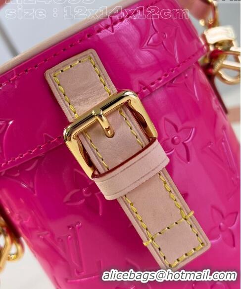 Grade Design Louis Vuitton Astor Mini Bag in Monogram Vernis Leather M24102 Neon Pink 2024 New LV Remix