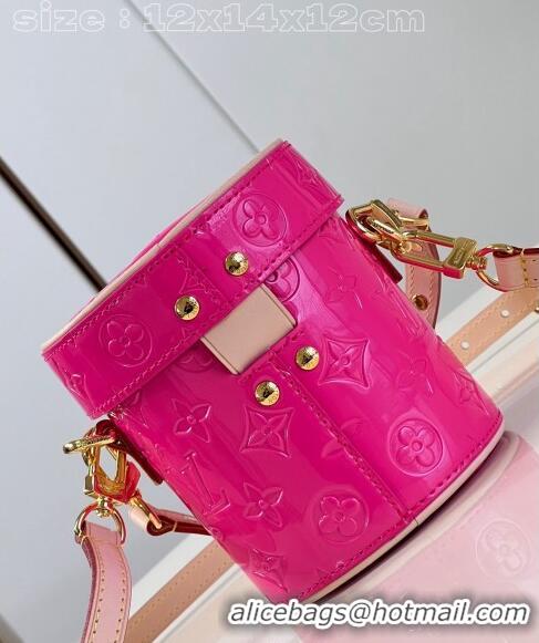 Grade Design Louis Vuitton Astor Mini Bag in Monogram Vernis Leather M24102 Neon Pink 2024 New LV Remix