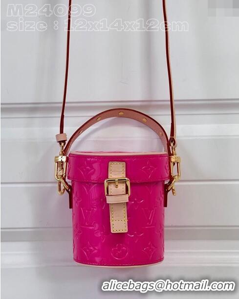 Grade Design Louis Vuitton Astor Mini Bag in Monogram Vernis Leather M24102 Neon Pink 2024 New LV Remix