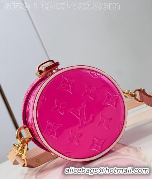 Grade Design Louis Vuitton Astor Mini Bag in Monogram Vernis Leather M24102 Neon Pink 2024 New LV Remix