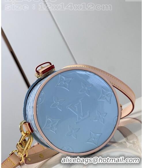 New Style Louis Vuitton Astor Mini Bag in Monogram Vernis Leather M24099 Light Blue 2024 New LV Remix