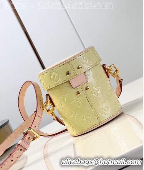 Inexpensive Louis Vuitton Astor Mini Bag in Monogram Vernis Leather M24099 Chic Pink/Yellow 2024 New LV Remix