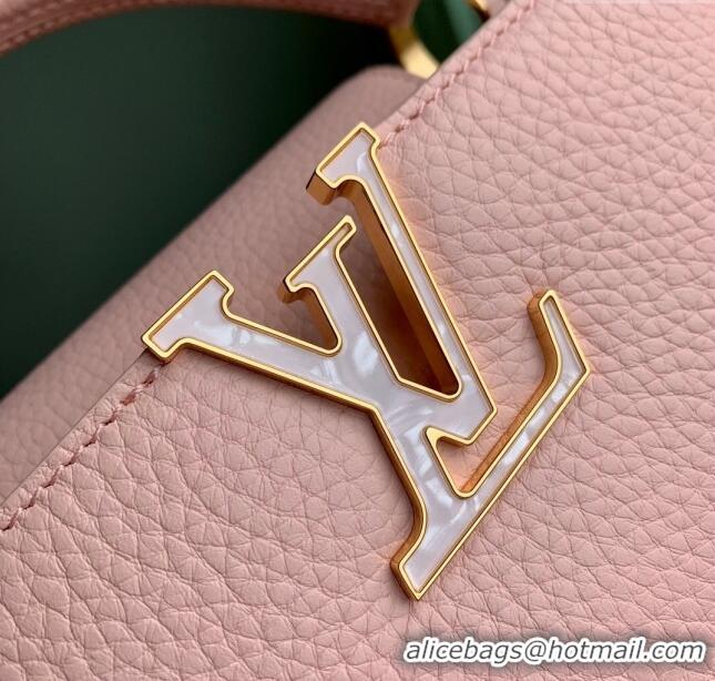 Buy Discount Louis Vuitton Capucines Mini Bag in Taurillon Leather M23363 Pink 2024