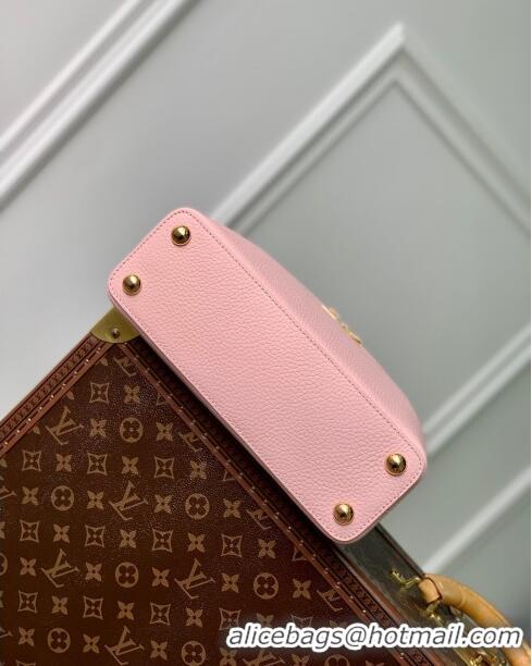 Inexpensive Louis Vuitton Capucines BB Bag in Taurillon Leather M23280 Pink 2024