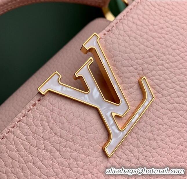 Inexpensive Louis Vuitton Capucines BB Bag in Taurillon Leather M23280 Pink 2024