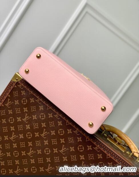 Stylish Louis Vuitton Capucines MM Bag in Taurillon Leather M23199 Pink 2024