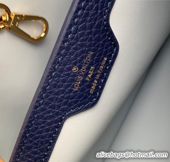 New Release Creation Louis Vuitton Capucines BB Bag in Taurillon Leather M23280 Blue 2024