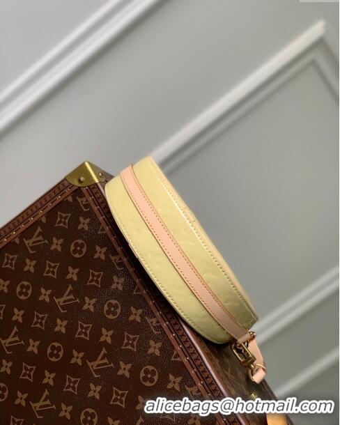 Luxurious Louis Vuitton Croissant PM Bag in Monogram Vernis Embossed Cowhide leather M24020 Yellow 2024