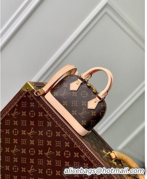 Luxury Classic Louis Vuitton Nano Alma Bag in Monogram Canvas M82717 Brown 2024